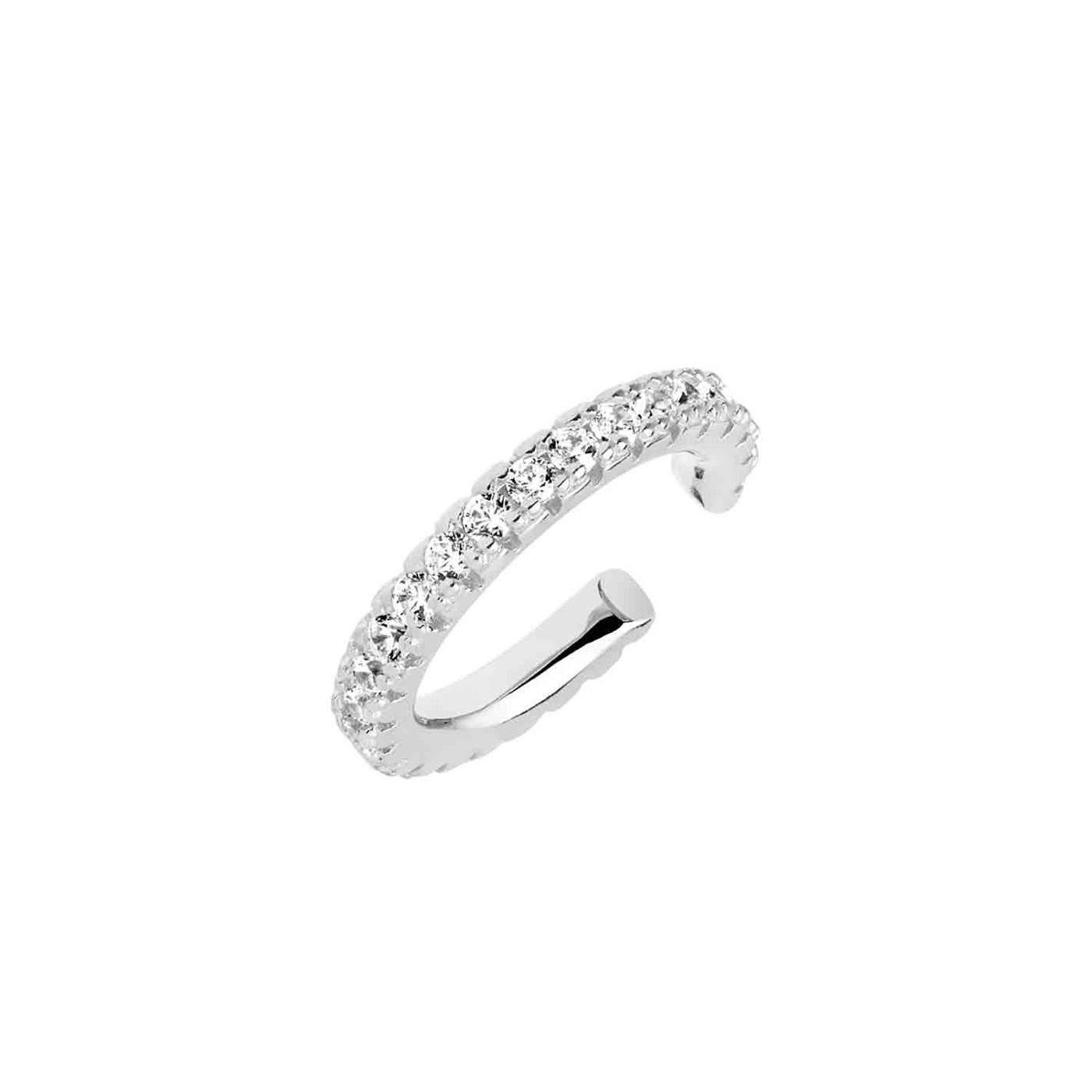 ELLERA PICCOLO EAR CUFF White Zirkoner (silver)