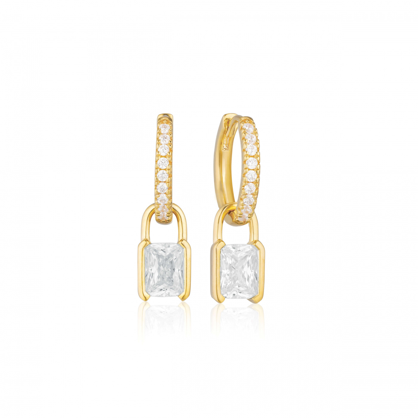ROCCANOVA Earringn Vita Zirkoner Gold