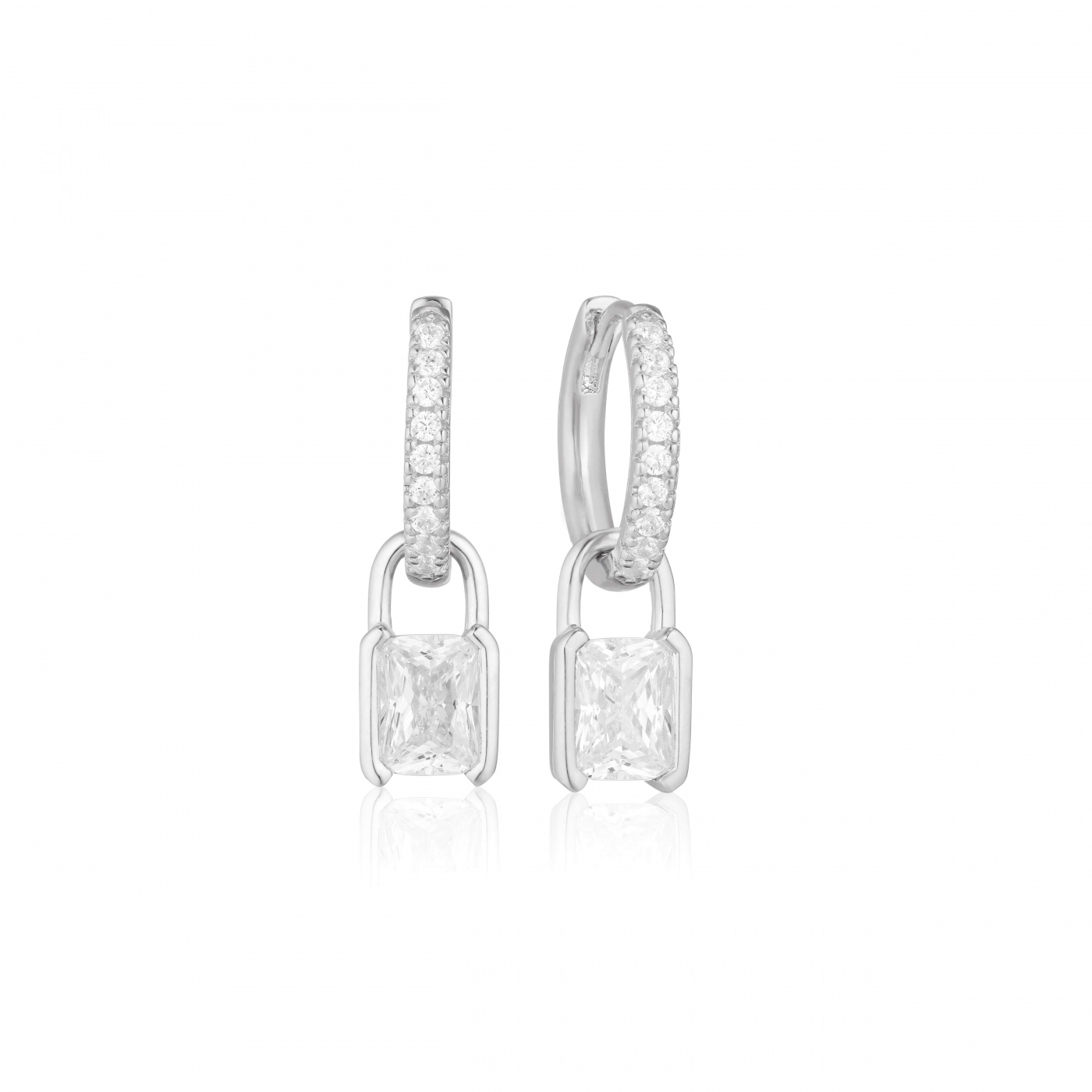 ROCCANOVA Earringn Vita Zirkoner Silver