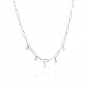 RIMINI Necklaces White Zirkonia (silver)