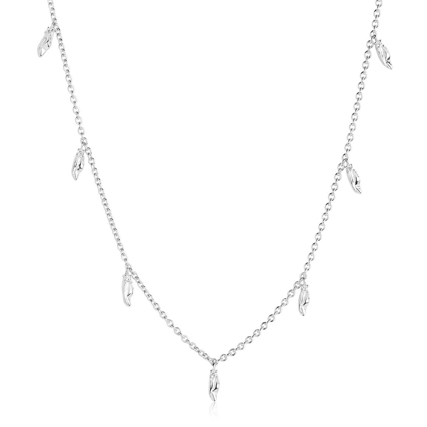 VULCANELLO Necklaces White Zirkoner (silver)