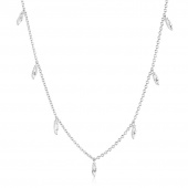 VULCANELLO Necklaces White Zirkoner (silver)