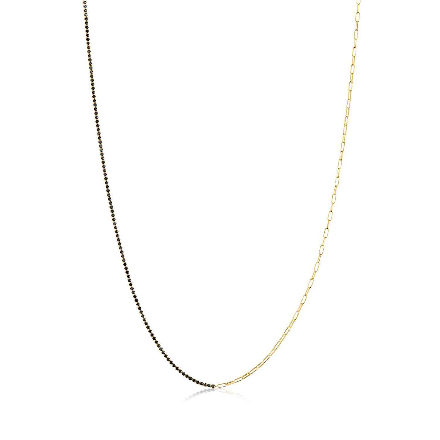ELLERA Necklaces Black Zirkoner (Gold)