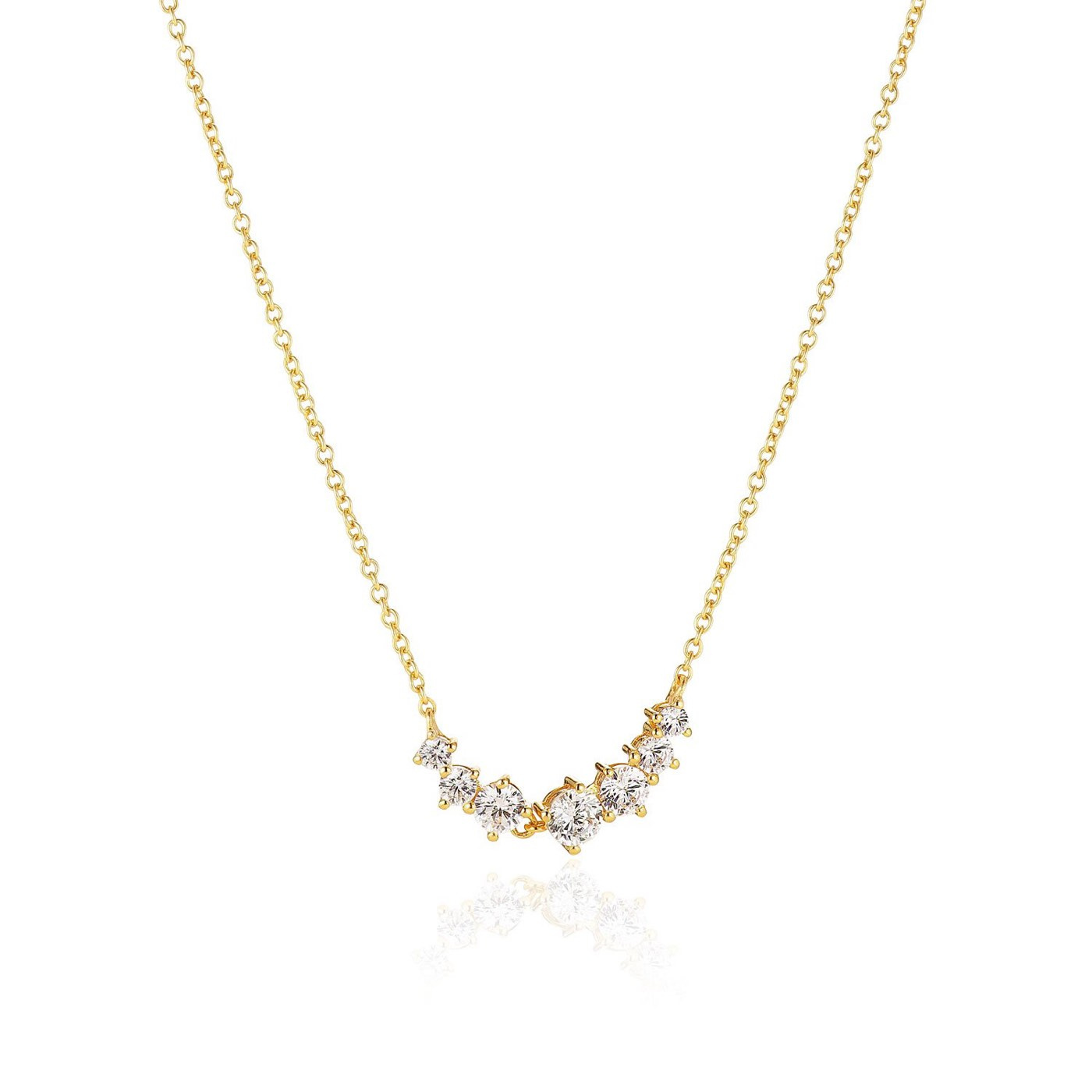 BELLUNO Necklaces White Zirkoner (Gold)