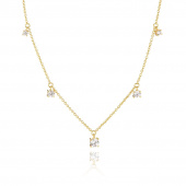 BELLUNO PICCOLO Necklaces White Zirkoner (Gold)