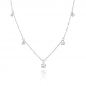 BELLUNO PICCOLO Necklaces White Zirkoner (silver)