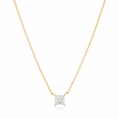 ELLERA QUADRATO Necklaces Vita Zirkoner Gold ELLERA QUADRATO Necklaces Vita Zirkoner Gold