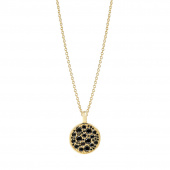 NOVARA Necklaces Black Zirkoner (Gold)