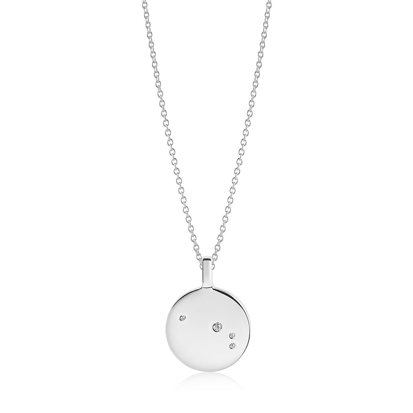 ZODIACO ARIES Necklaces White Zirkoner (silver)