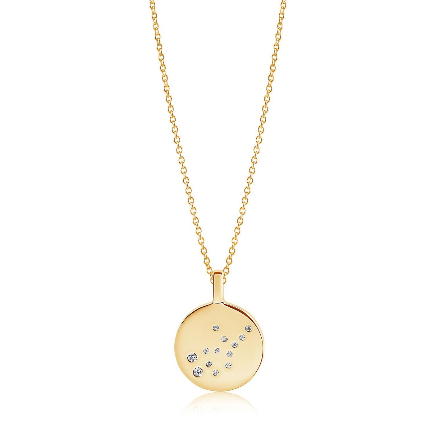 ZODIACO VIRGO Necklaces White Zirkoner (Gold)