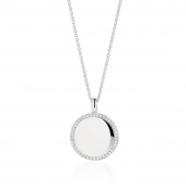 FOLLINA GRANDE Necklaces White Zirkoner (silver)