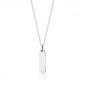 FOLLINA LUNGO Necklaces White Zirkoner (silver) 38-45 cm