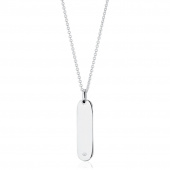FOLLINA LUNGO GRANDE Necklaces White Zirkoner (silver)