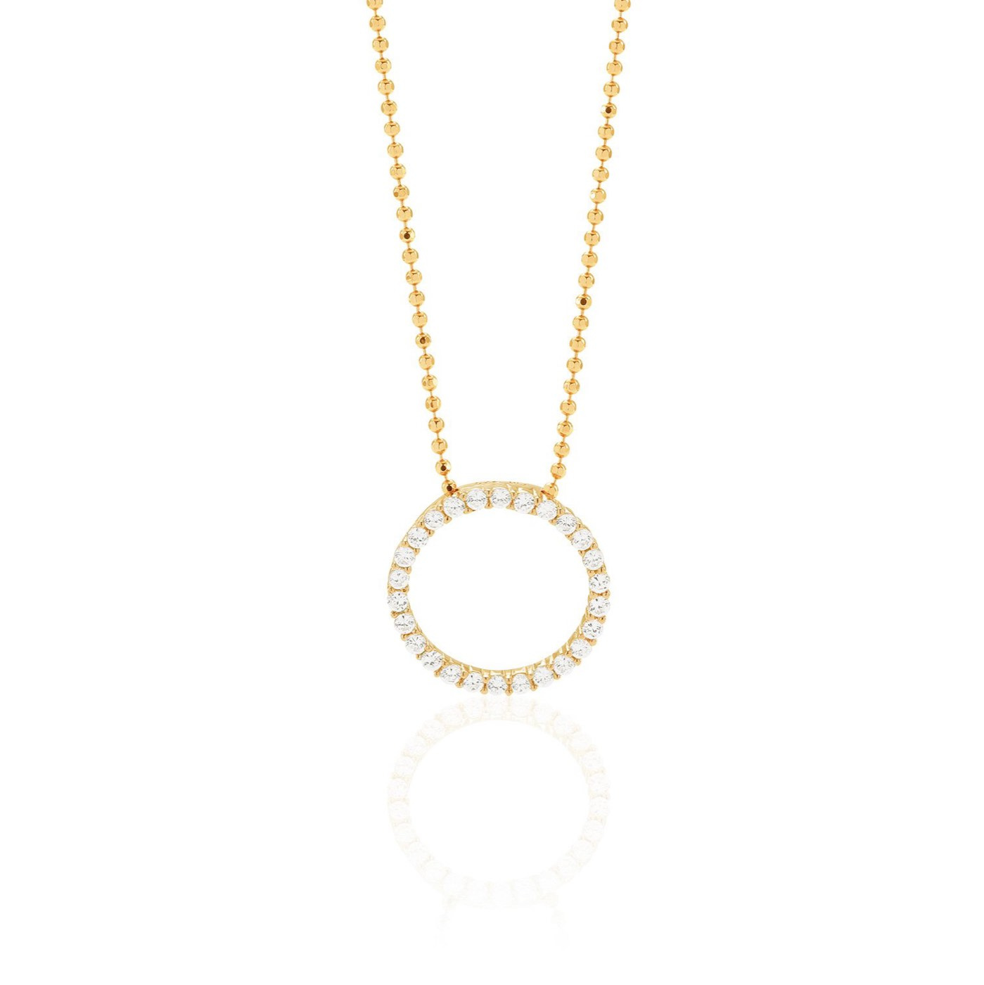 BIELLA Necklaces White Zirkoner (Gold)