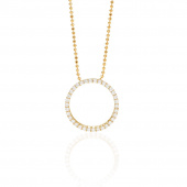 BIELLA GRANDE Necklaces White Zirkoner (Gold)