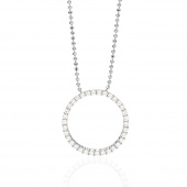 BIELLA GRANDE Necklaces White Zirkoner (silver)