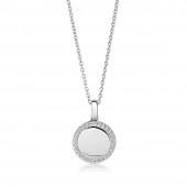 FOLLINA Necklaces White Zirkoner (silver)