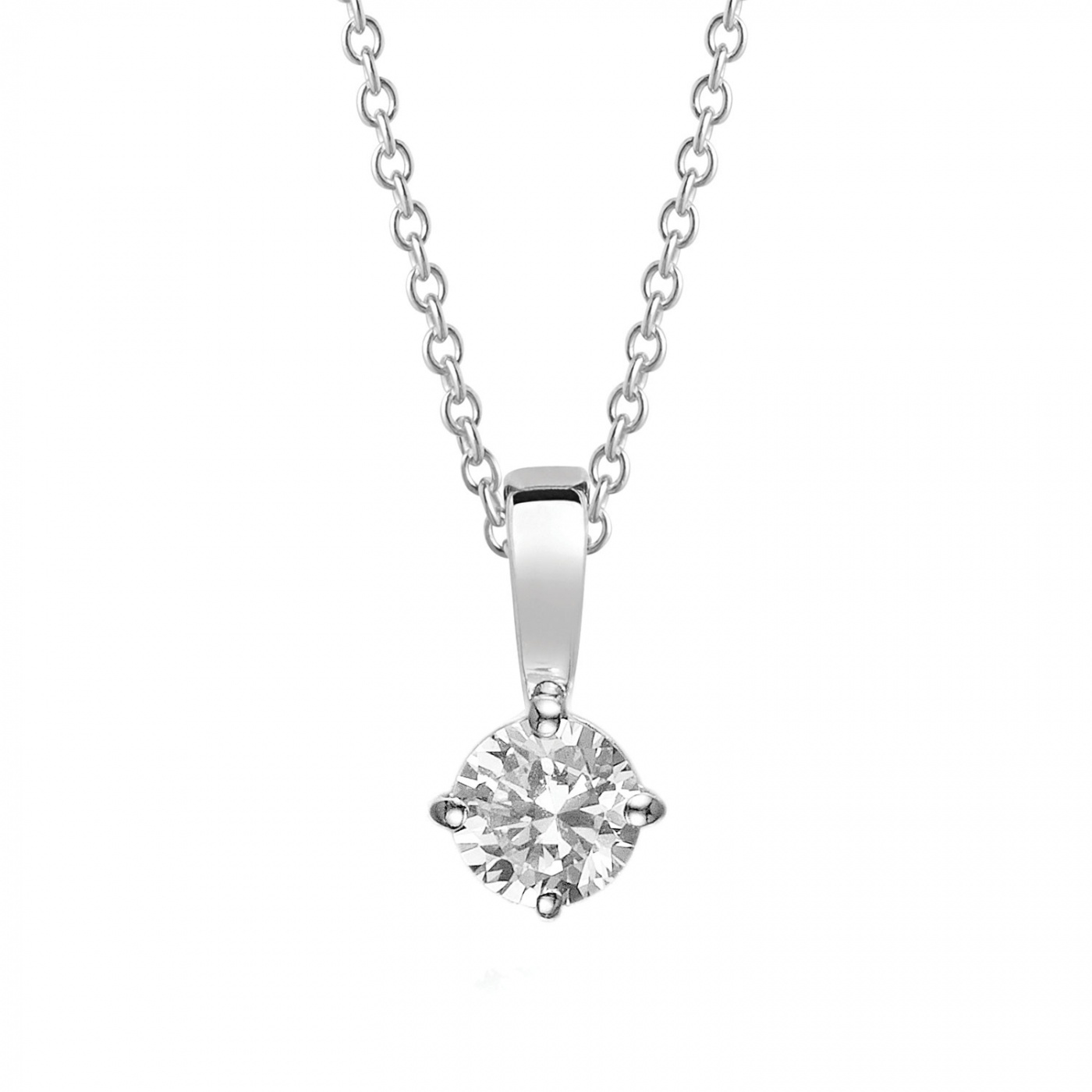 PRINCESS PICCOLO Necklaces vita Zirkoner (silver) 45 cm