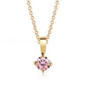 PRINCESS PICCOLO Necklaces pink Zirkoner (Gold) 45 cm
