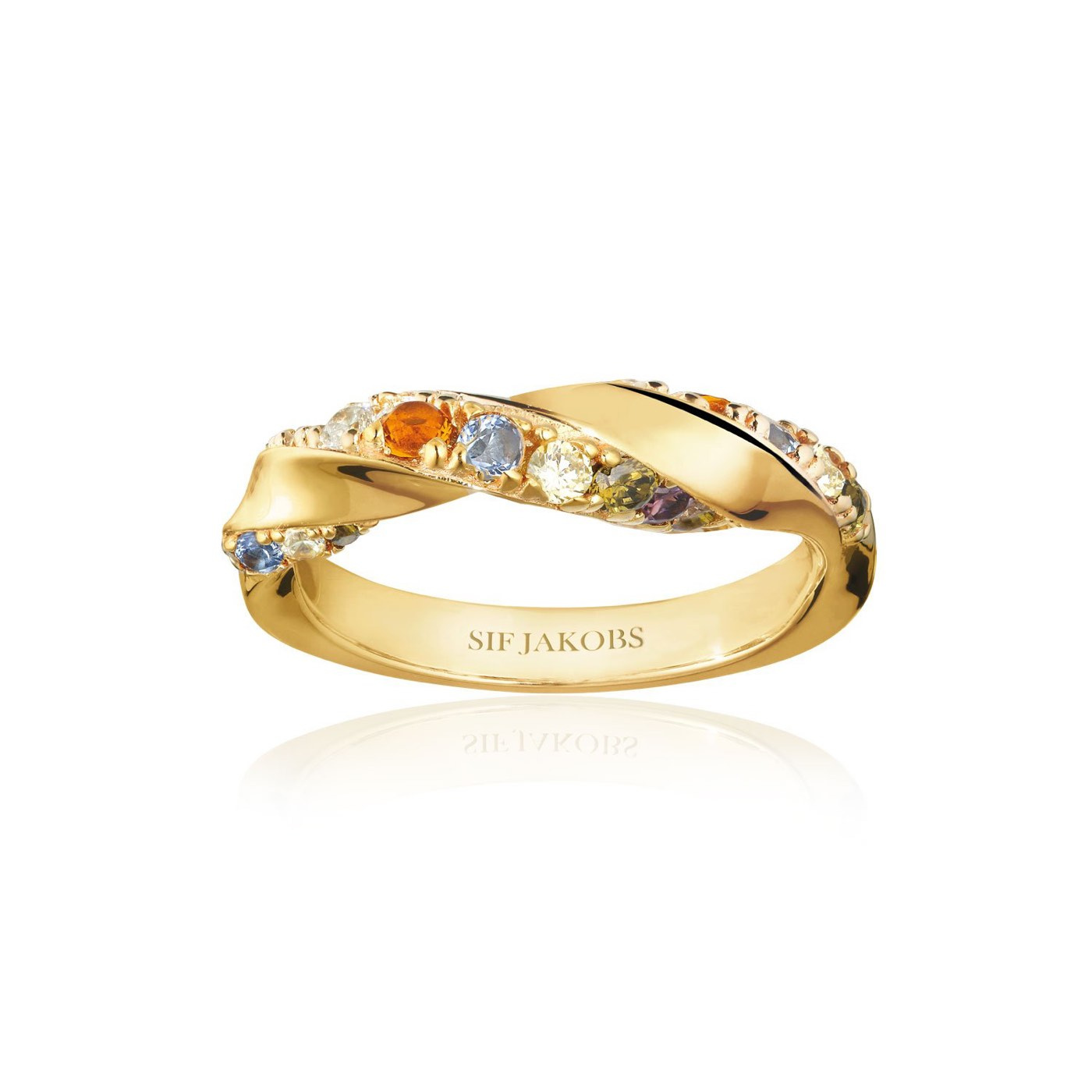 FERRARA ring Multi-coloured Zircons (Gold)