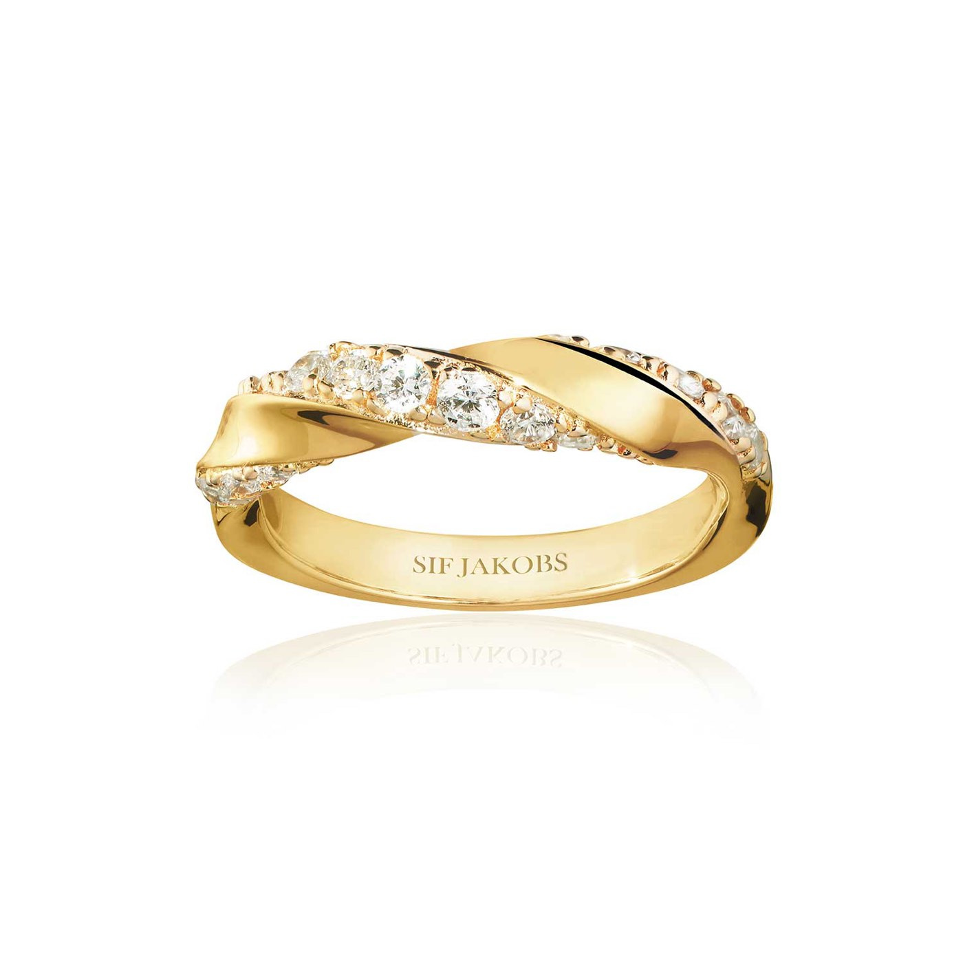 FERRARA ring White Zirkoner (Gold)