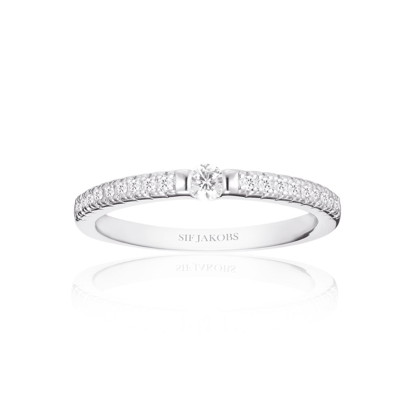 ELLERA UNO ring White Zirkonia (silver)