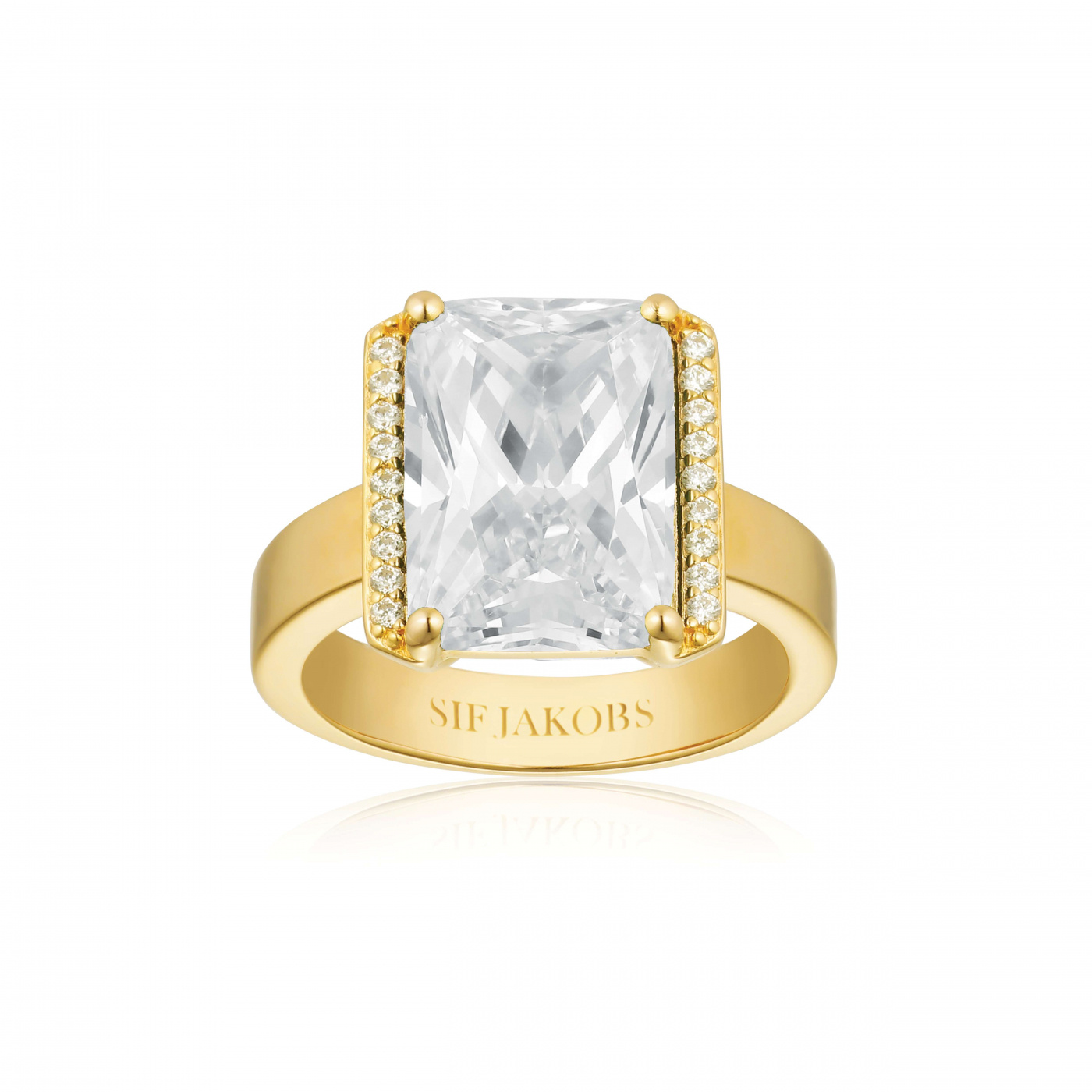 ROCCANOVA ALTRO GRANDE Ring Vita Zirkoner Gold