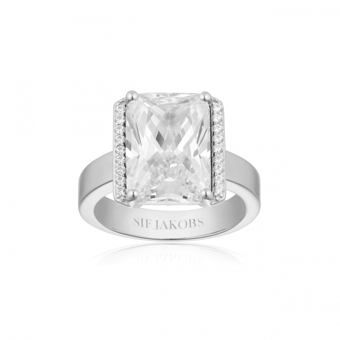 ROCCANOVA ALTRO GRANDE Ring Vita Zirkoner Silver