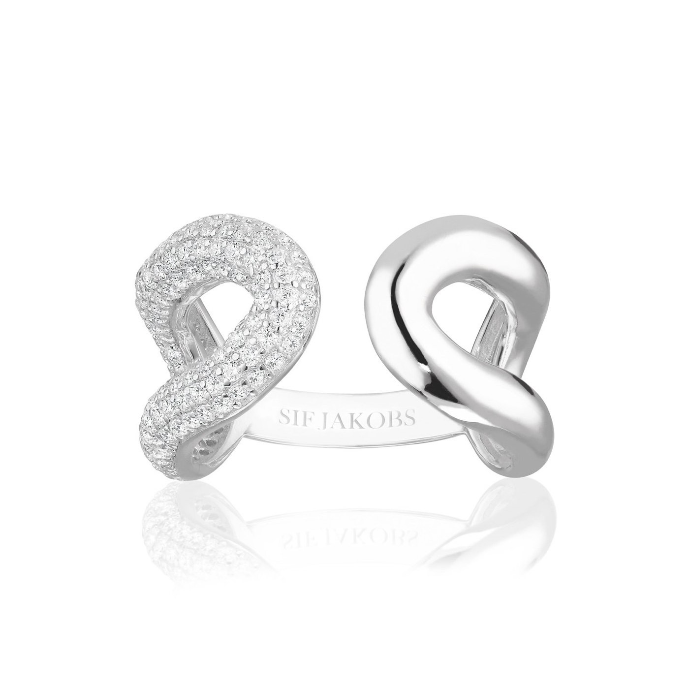 CAPRI DUE ring White Zirkonia (silver)
