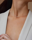 Stella Nova drop Necklaces silver