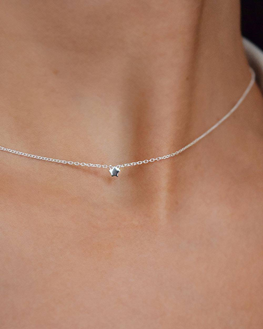 Stella Nova drop Necklaces silver