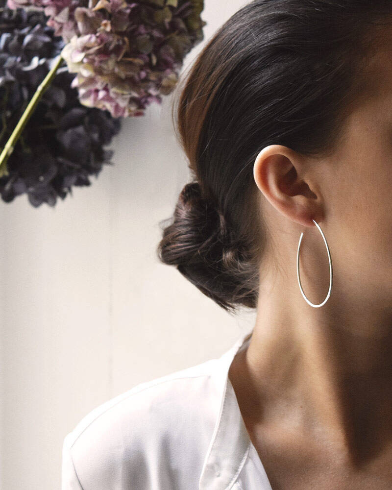 Together hoops silver