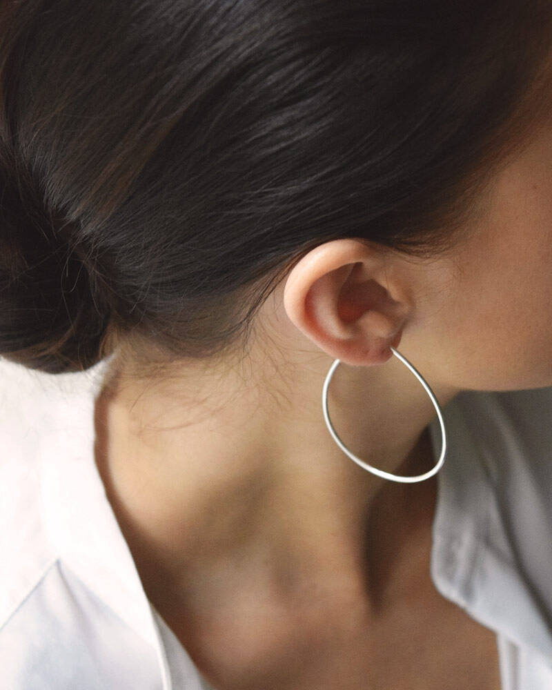 Together hoops silver