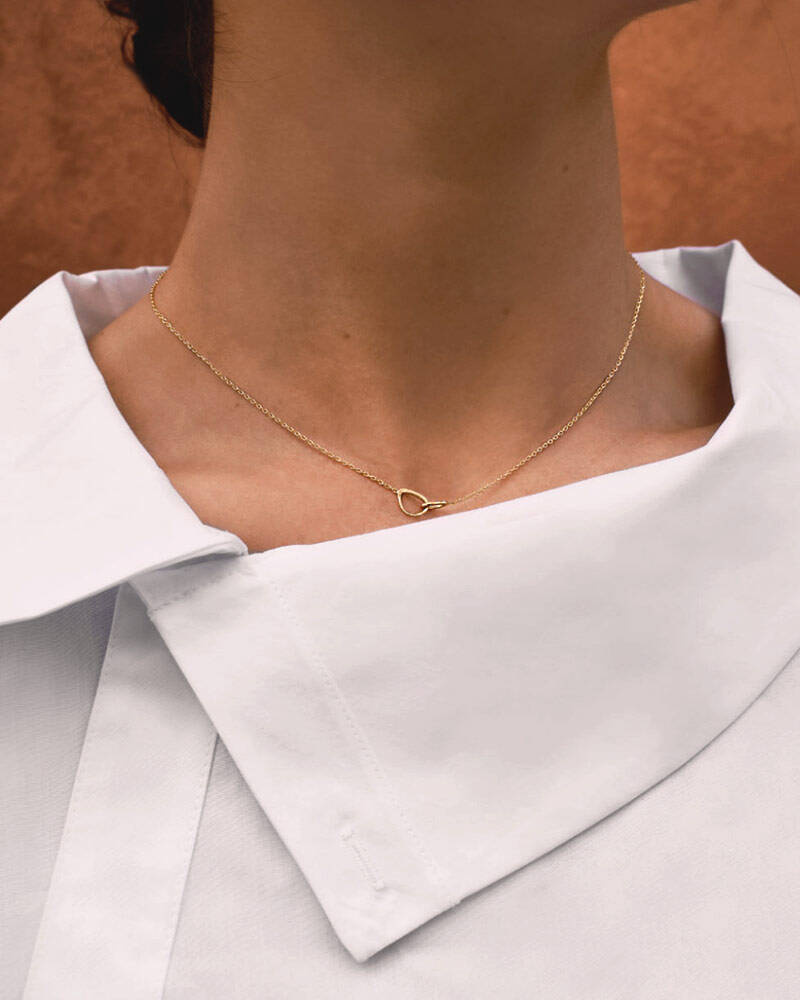 Together drop Necklaces Gold