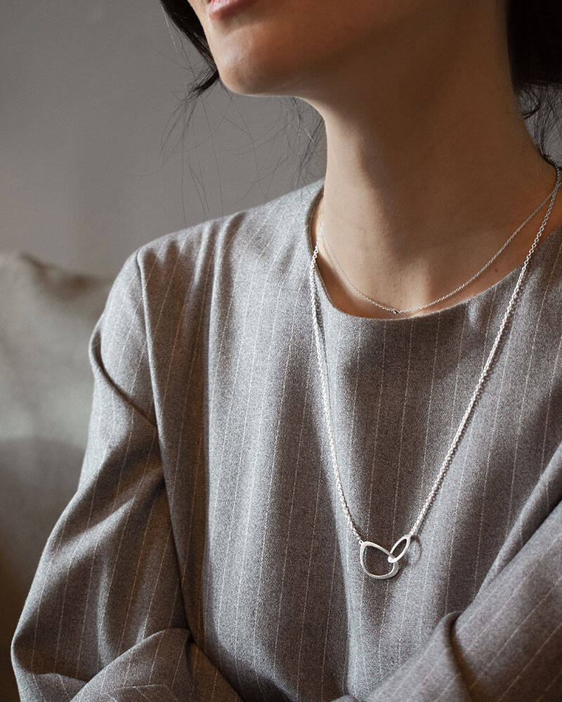 Together short Necklaces silver