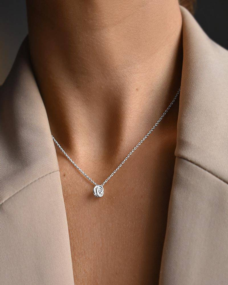 Unity drop Necklaces silver