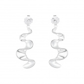 Water Flow Earrings Silver Water Flow Earrings Silver