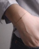 Women Unite drop Bracelets Gold