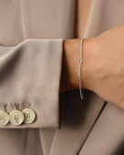 Women Unite drop Bracelets silver