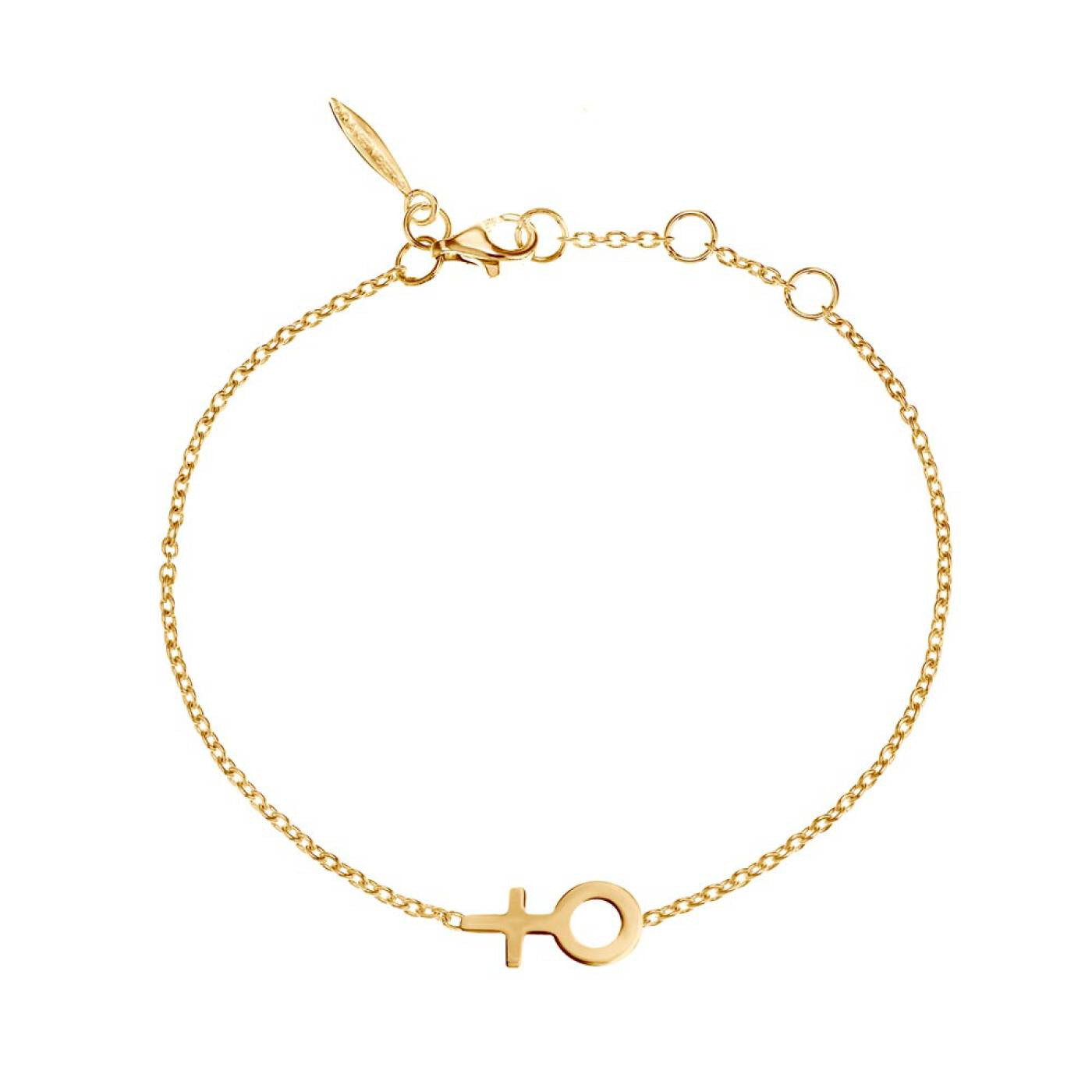 Women Unite small Bracelets Gold