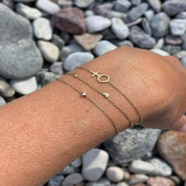 Women Unite small Bracelets Gold