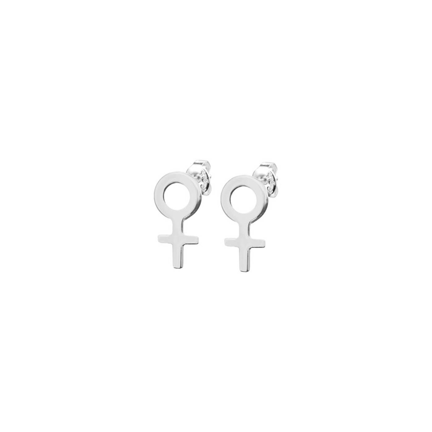 Women Unite small Earring silver