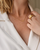 Women Unite small Necklaces Gold