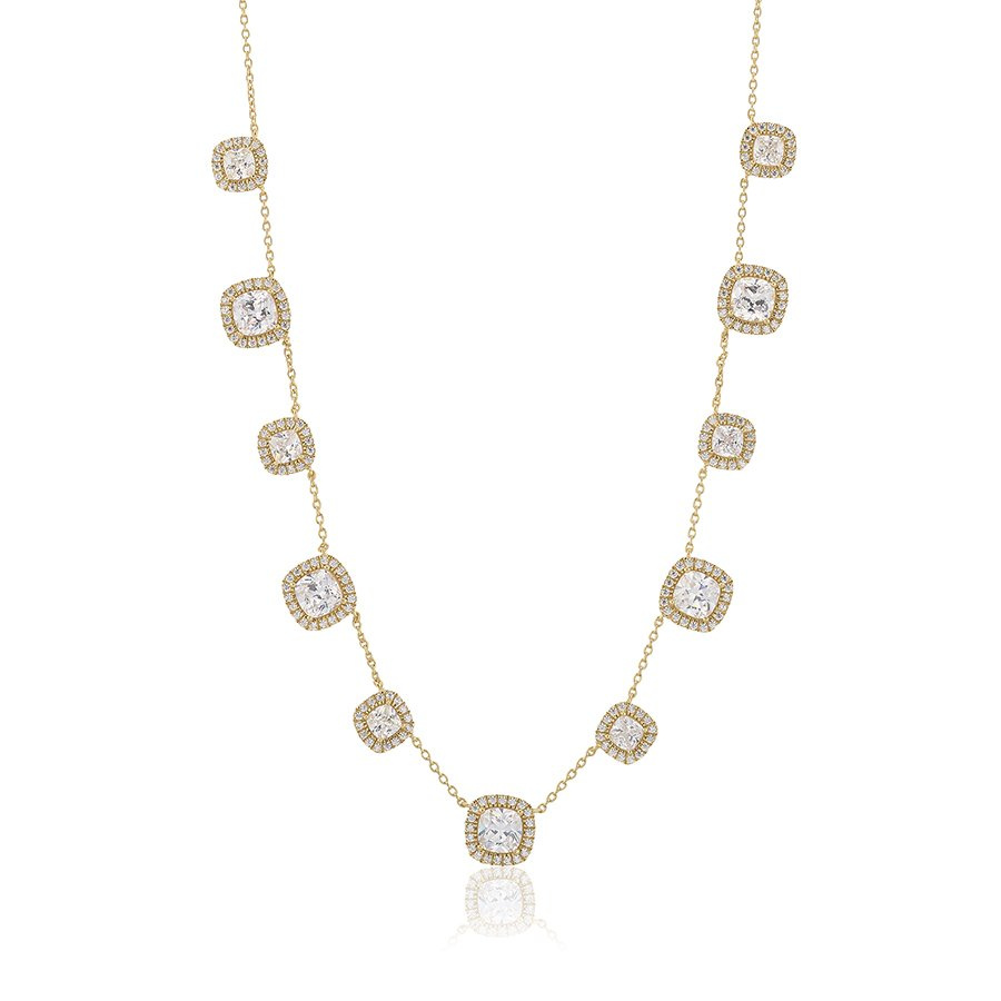 Glamorous -multi Necklace Gold