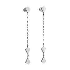 Kite Long Earring silver