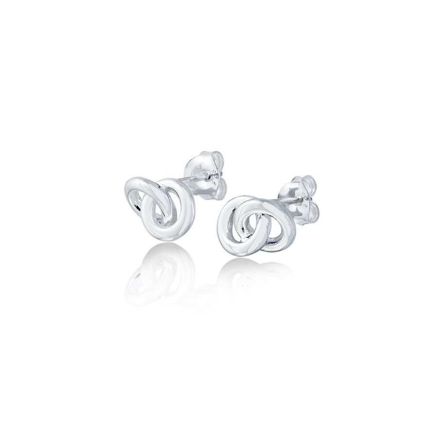 The Knot  Earrings Silver